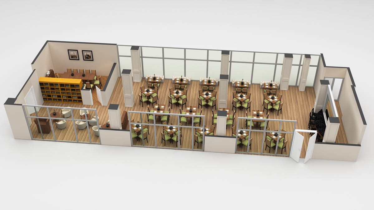 37+ Kitchen Layout Restaurant Floor Plan Design 3D Pictures